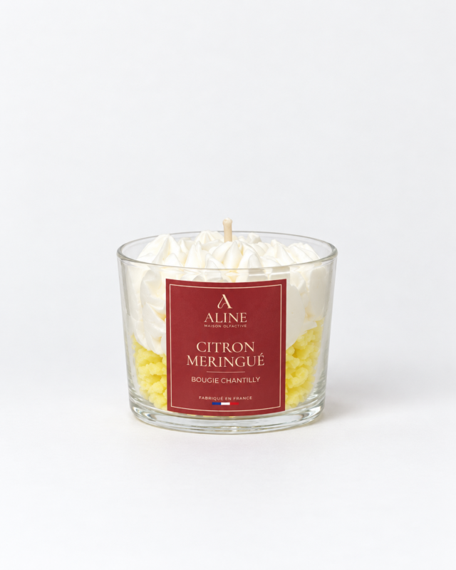 Bougie chantilly Citron Meringué – Maison Aline