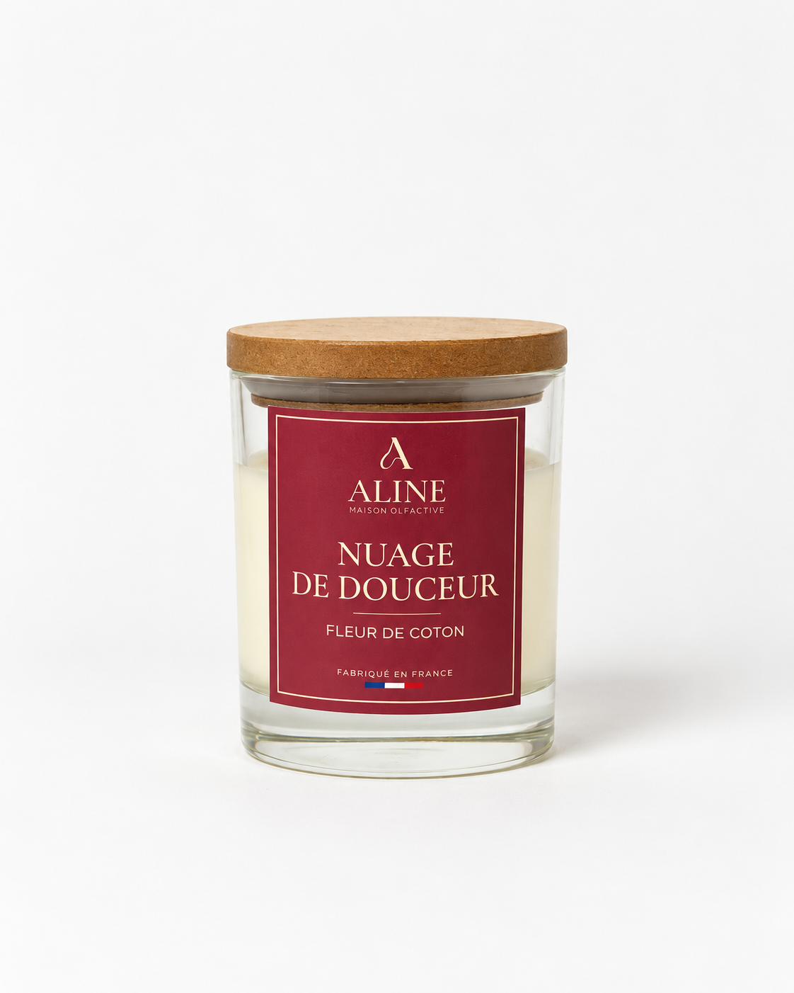 Bougie parfumée Nuage de Douceur en moyen pot (120 g) – Maison Aline