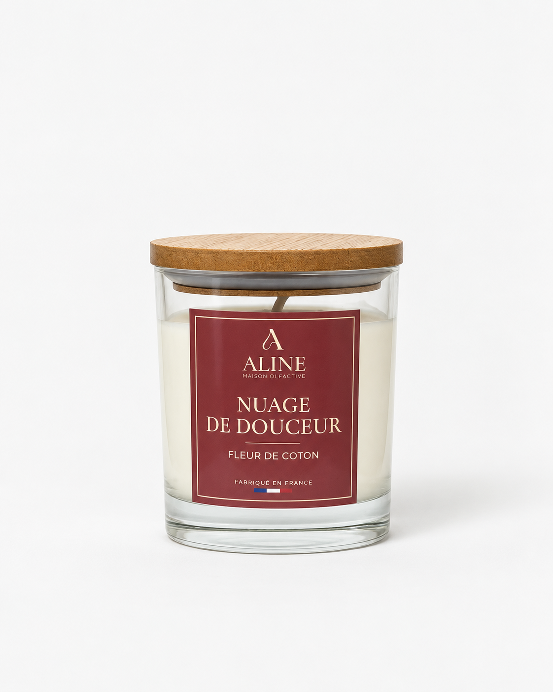 Bougie parfumée Nuage de Douceur en grand pot (190 g) – Maison Aline