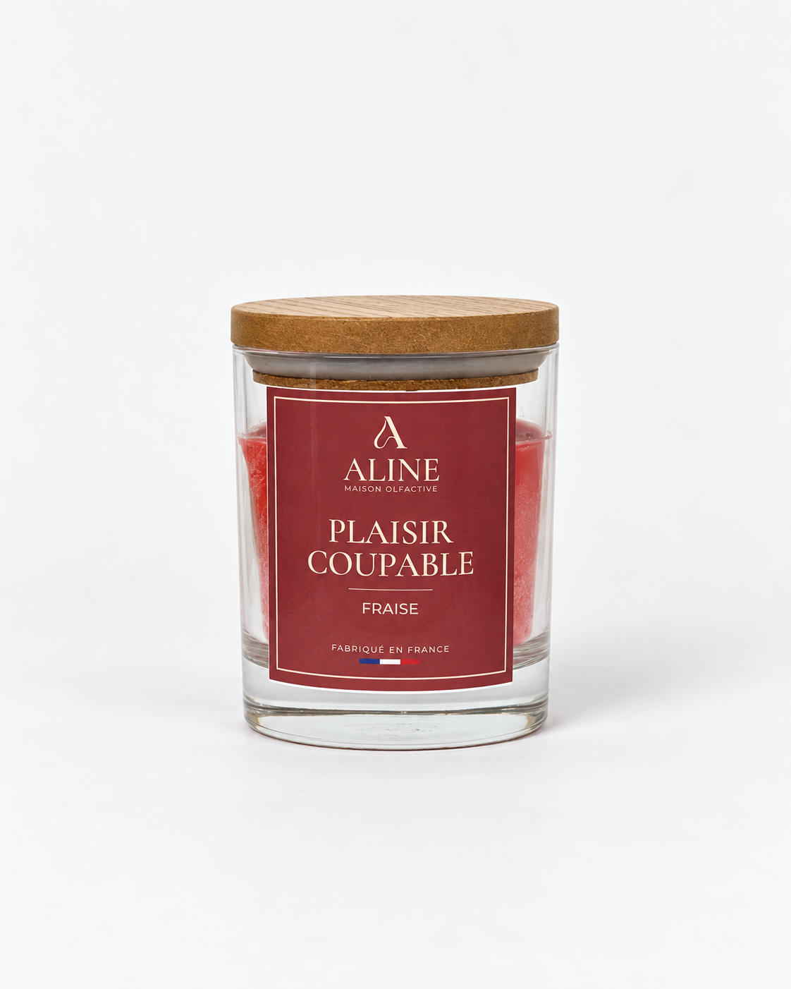 Bougie parfumée Plaisir Coupable en moyen pot (120 g) – Maison Aline