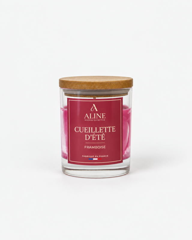 Bougie parfumée Cueillette d’été en moyen pot (120 g) – Maison Aline