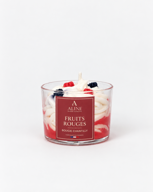 Bougie chantilly Fruits Rouges – Maison Aline