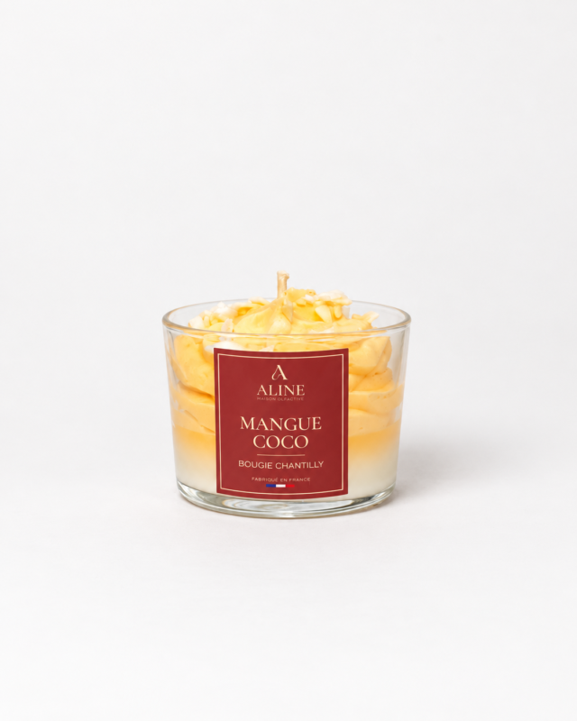 Bougie chantilly Mangue Coco – Maison Aline