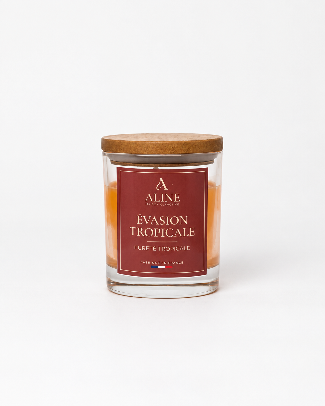 Bougie parfumée Évasion Tropicale en moyen pot (120 g) – Maison Aline
