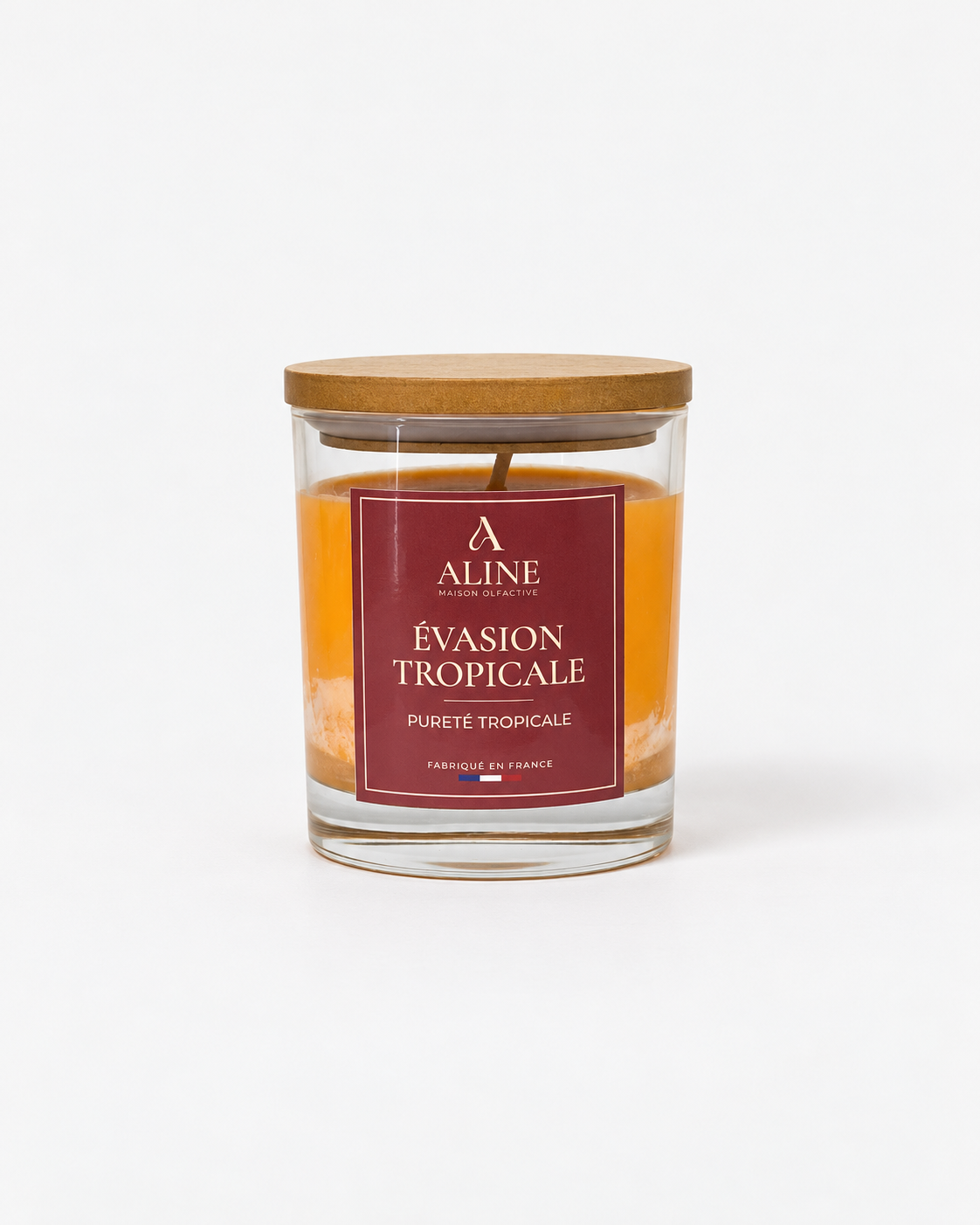 Bougie parfumée Évasion Tropicale en grand pot (190 g) – Maison Aline