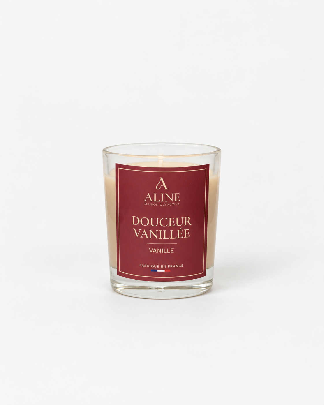 Bougie parfumée Douceur vanillée en petit pot (60 g) – Maison Aline